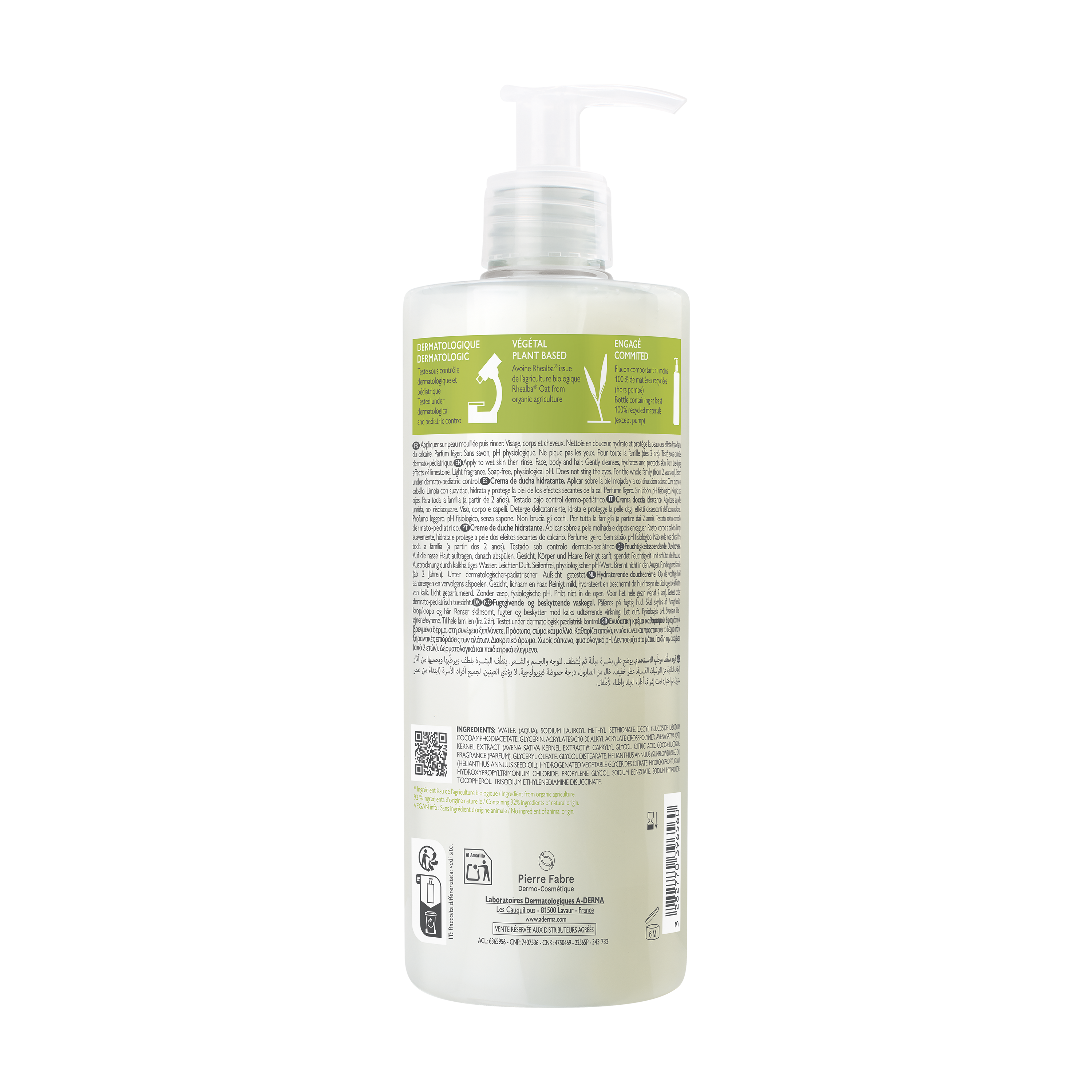 Crème douche hydratante