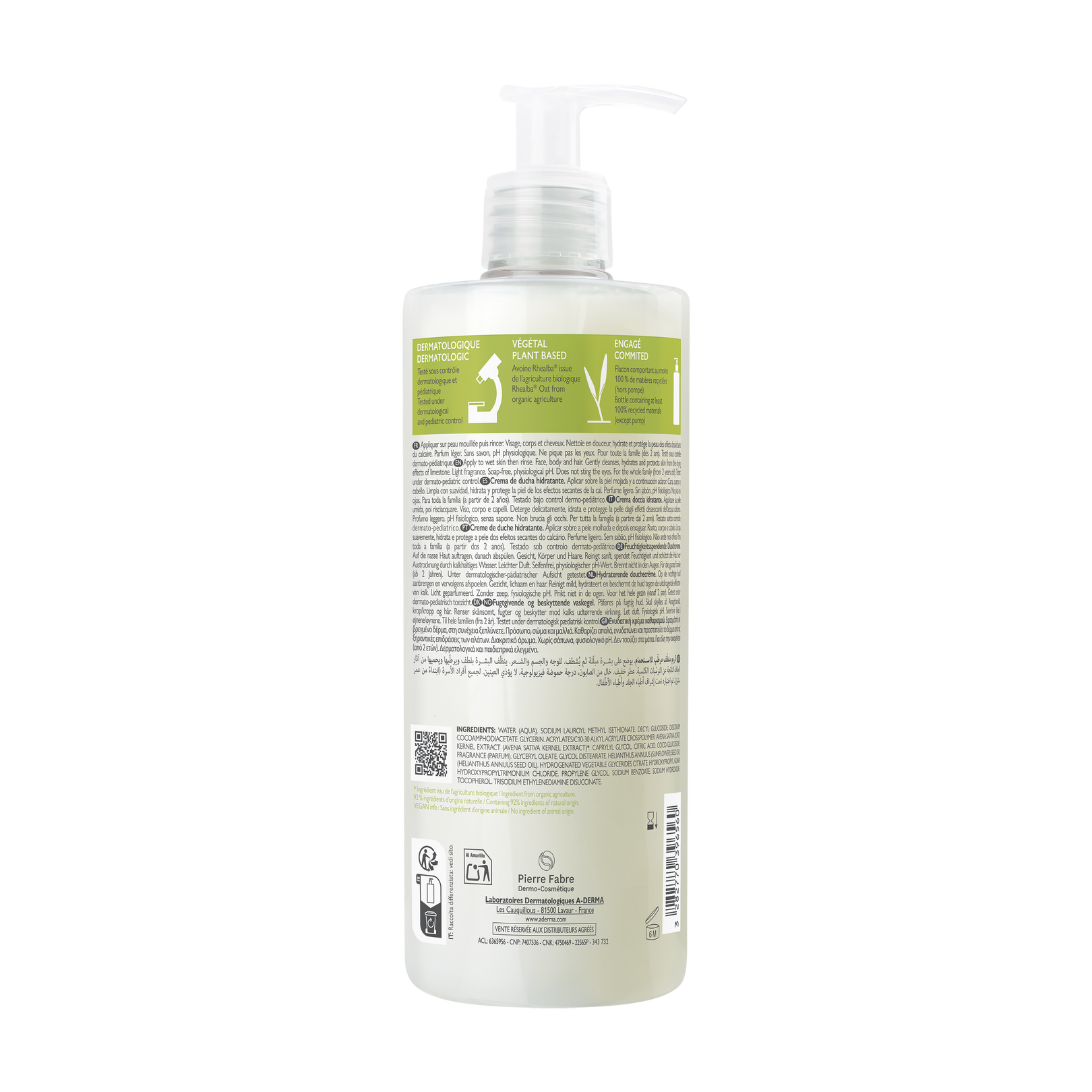 Crème douche hydratante