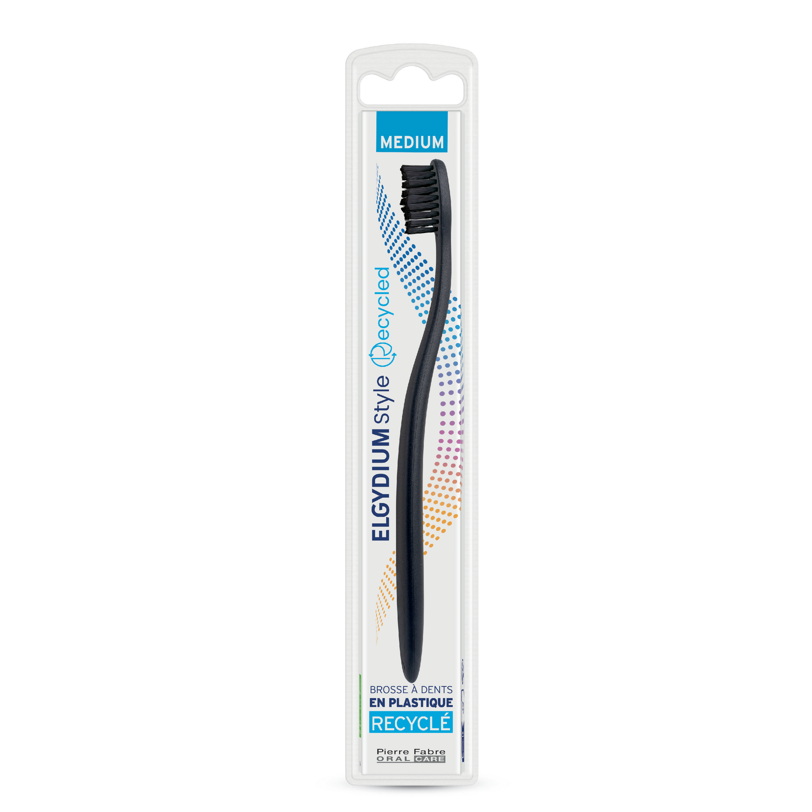 ELGYDIUM Style Reciclada - Escova de dentes de plástico reciclado