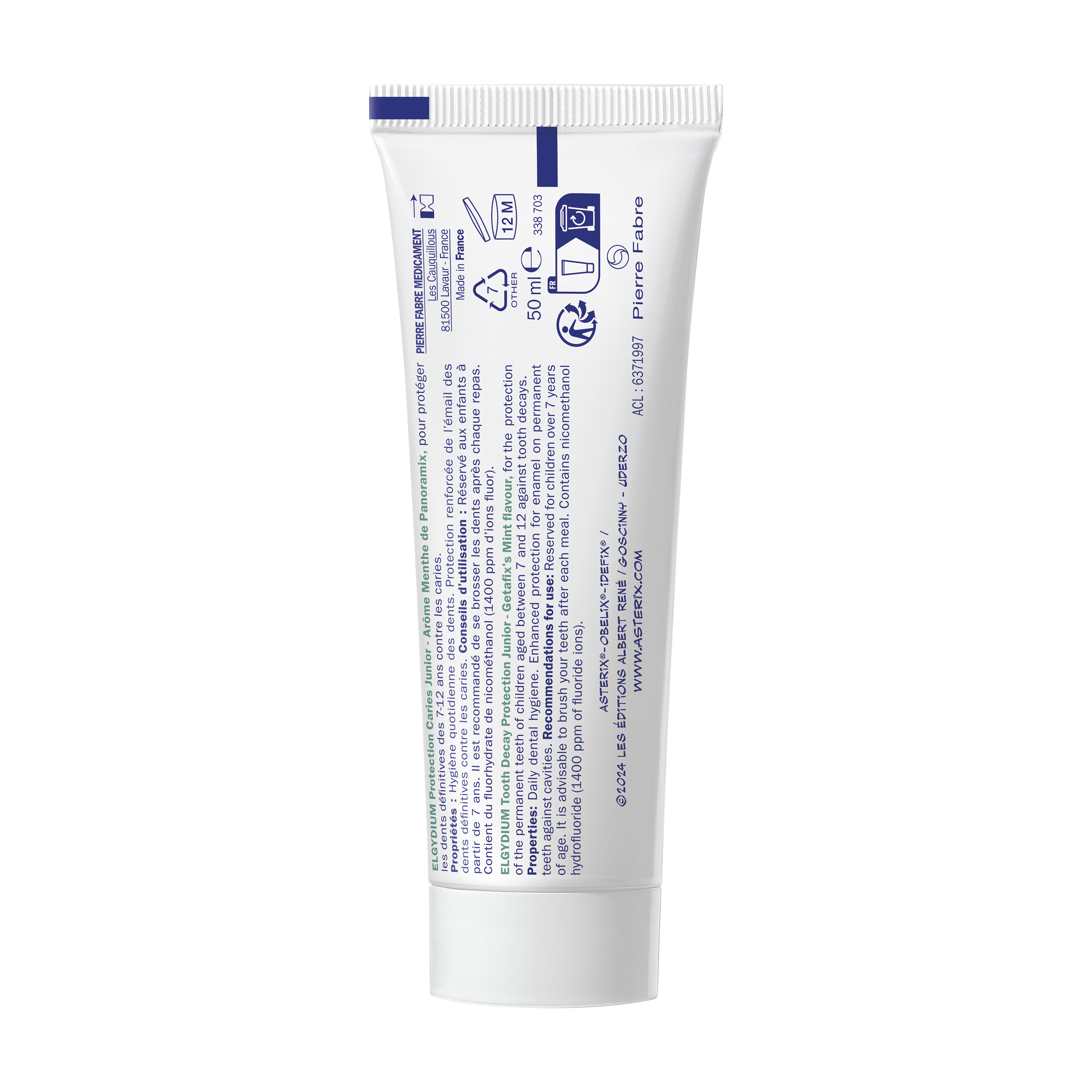 ELGYDIUM Junior Mild Mint - Οδοντόκρεμα για παιδιά ηλικίας 7 έως 12 ετών