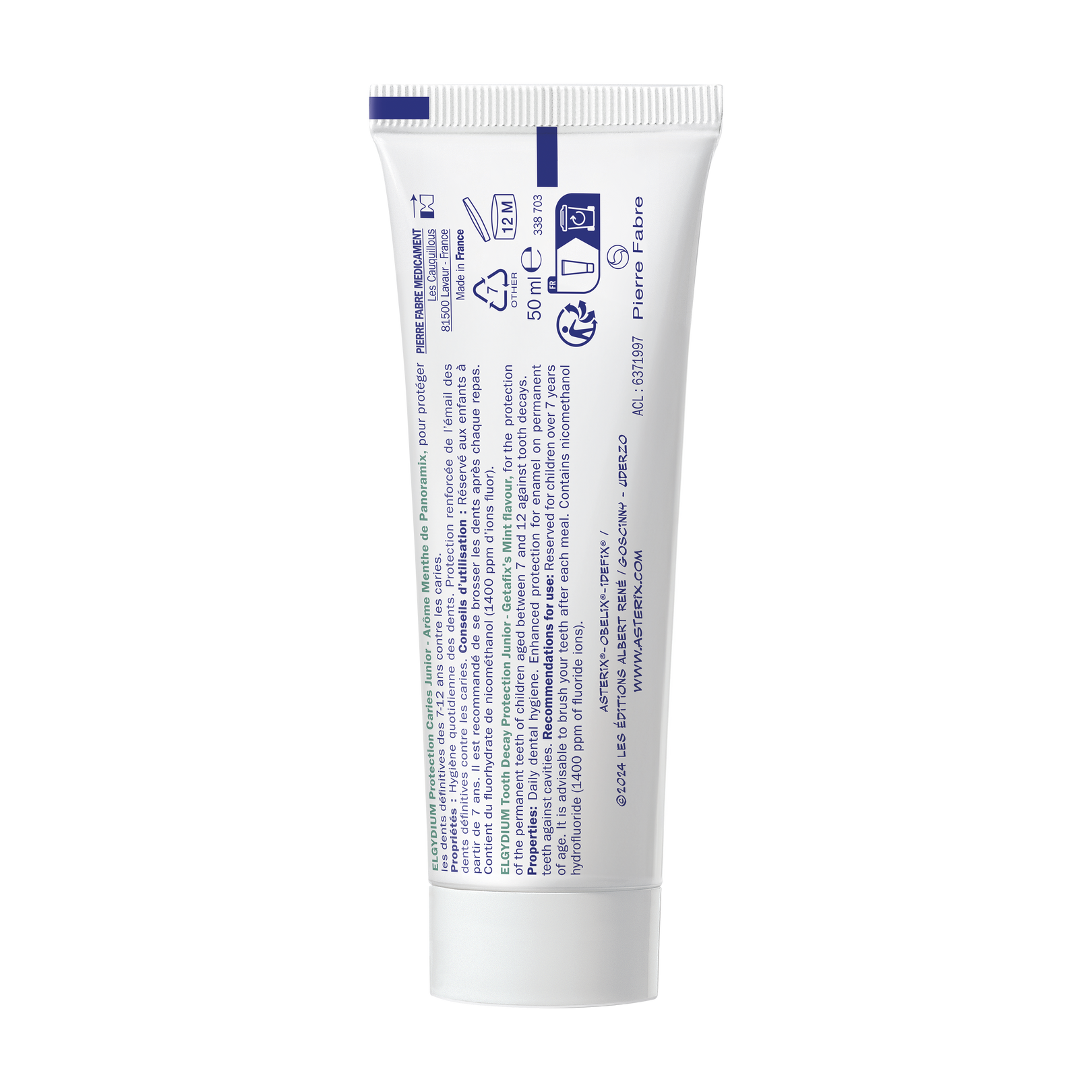 ELGYDIUM Junior Mild Mint - Οδοντόκρεμα για παιδιά ηλικίας 7 έως 12 ετών