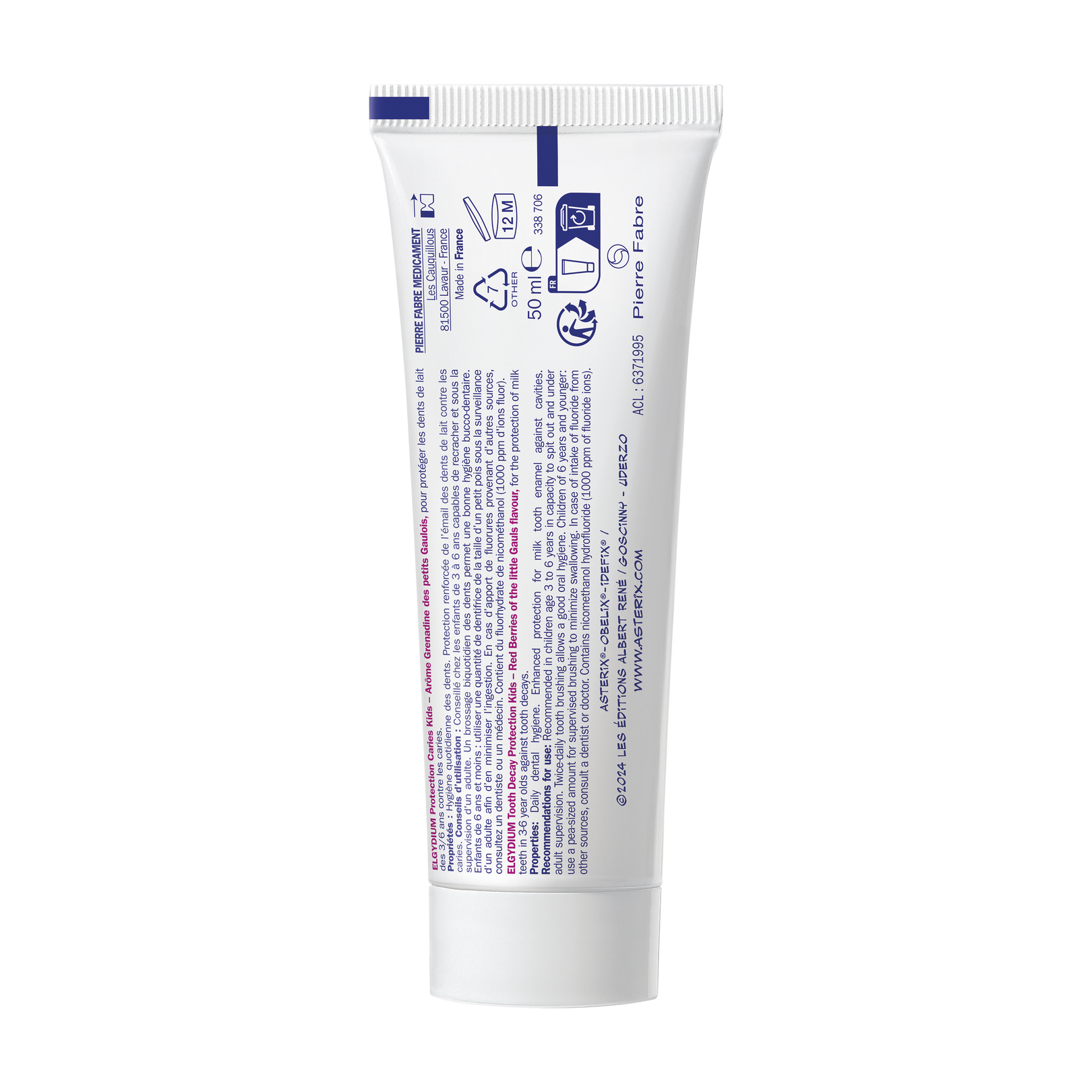 ELGYDIUM Kids Astérix Arôme Grenadine 3/6 ans - dentifrice enfant
