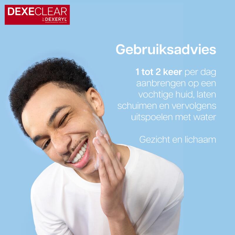 DEXECLEAR Verzachtende en hydraterende reinigingsgel