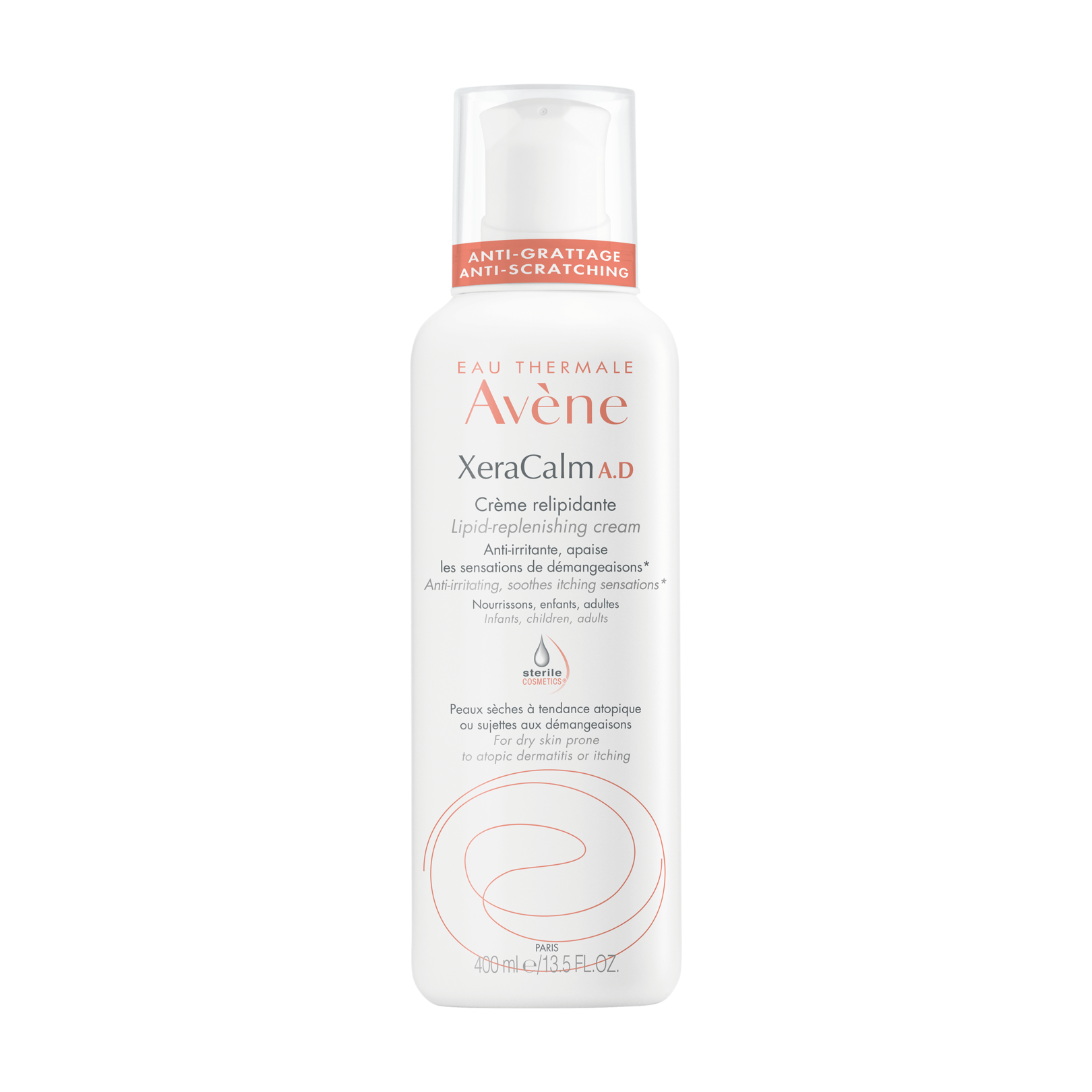 XeraCalm A.D Lipid Replenishing Cream hydrates and soothes Eau