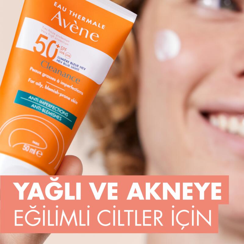 Cleanance Yağlı ve Akneye Eğilimli Ciltler için SPF 50+ Güneş Kremi
