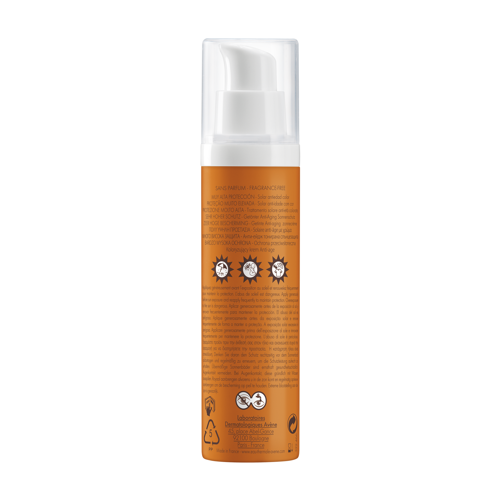 Solaire anti-âge teinté spf 50+