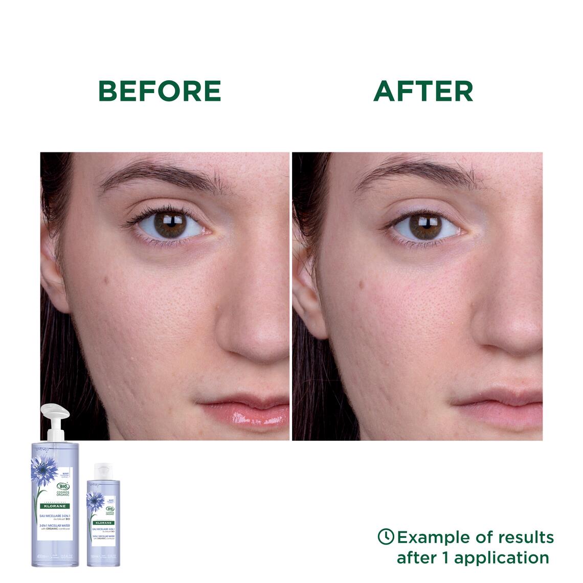 Résultats Eau Micellaire 3-en-1 au Bleuet BIO - Visage, Yeux