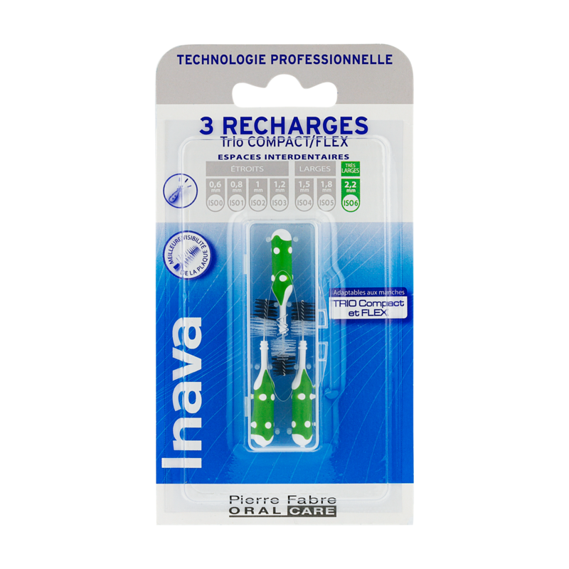 Inava Recharge verte (ISO 6) - brossette interdentaire