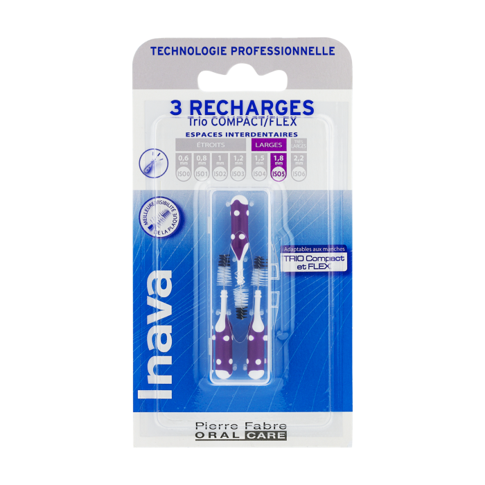 Inava Recharge violette (ISO 5) - brossette interdentaire