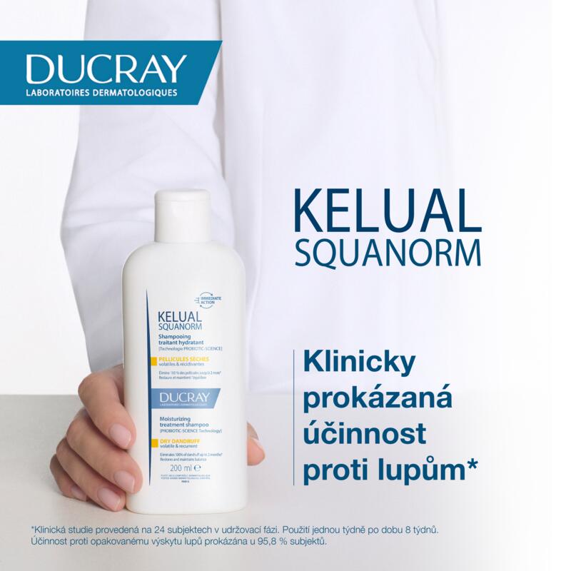 KELUAL SQUANORM Hydratační pečující šampon proti suchým lupům