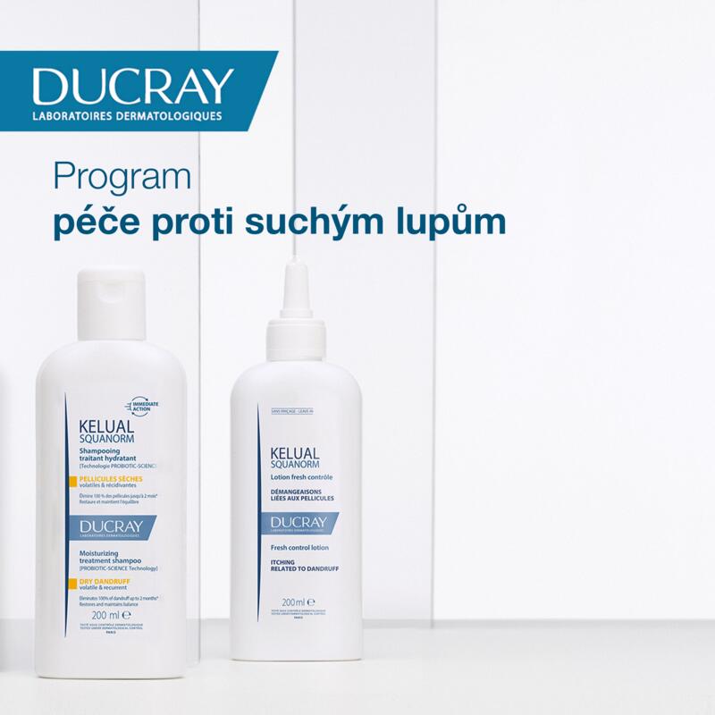 KELUAL SQUANORM Hydratační pečující šampon proti suchým lupům