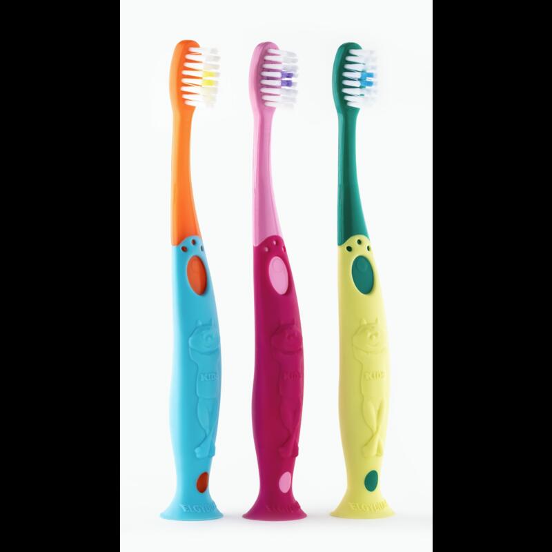 ELGYDIUM Kids de 2 a 6 anos Escova de dentes 