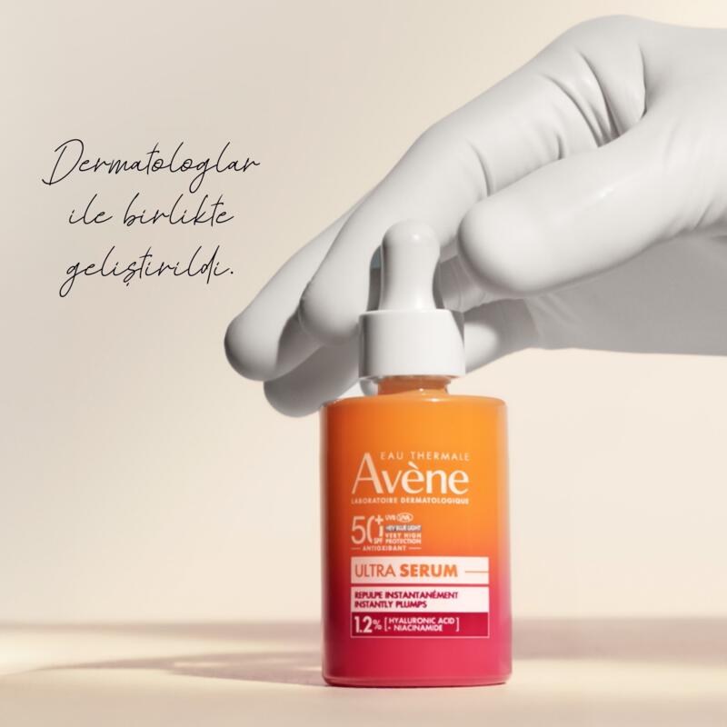 Ultra Serum SPF 50+ Dolgunlaştırıcı Etkili UVA,UVB ve Mavi Işık Karşıtı Güneş Koruyucu Serum 30 ml