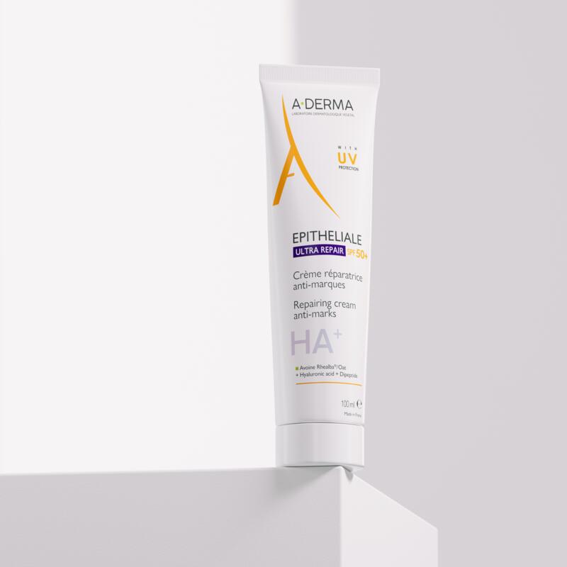 Crema reparadora antimarcas SPF50+