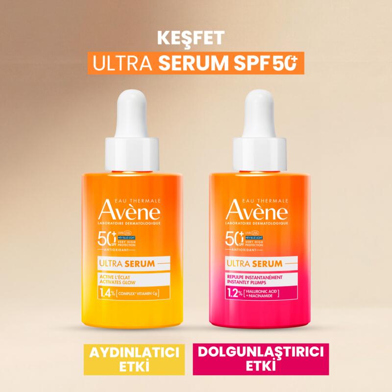 Ultra Serum SPF 50+ Aydınlatıcı Etkili UVA,UVB ve Mavi Işık Karşıtı Güneş Koruyucu Serum 30 ml