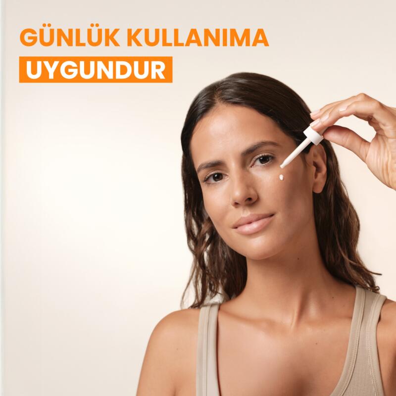 Ultra Serum SPF 50+ Dolgunlaştırıcı Etkili UVA,UVB ve Mavi Işık Karşıtı Güneş Koruyucu Serum 30 ml