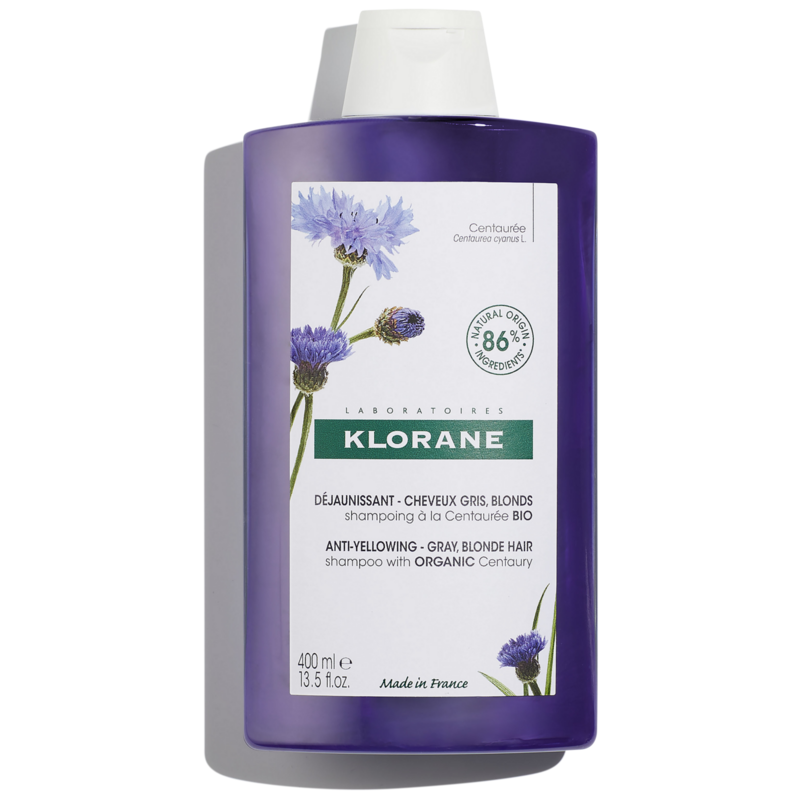 Anti-yellowing Shampoo with Organic Centaury - Grey, blond hair