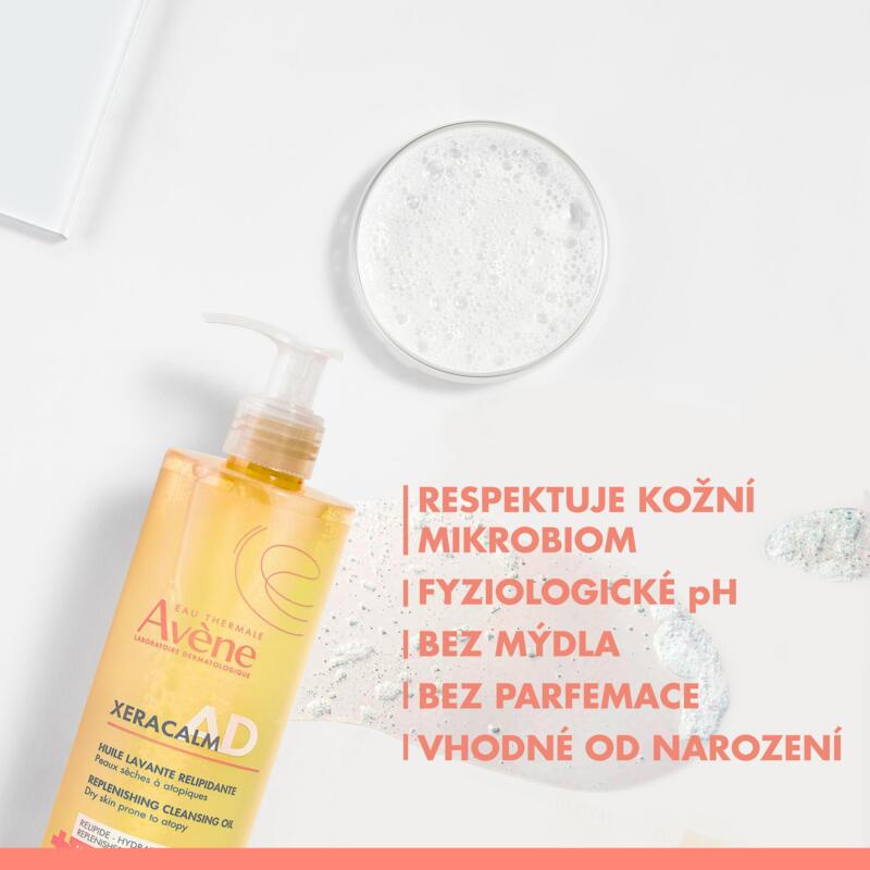 XERACALM AD – Relipidační mycí olej pro suchou pokožku se sklonem k atopii