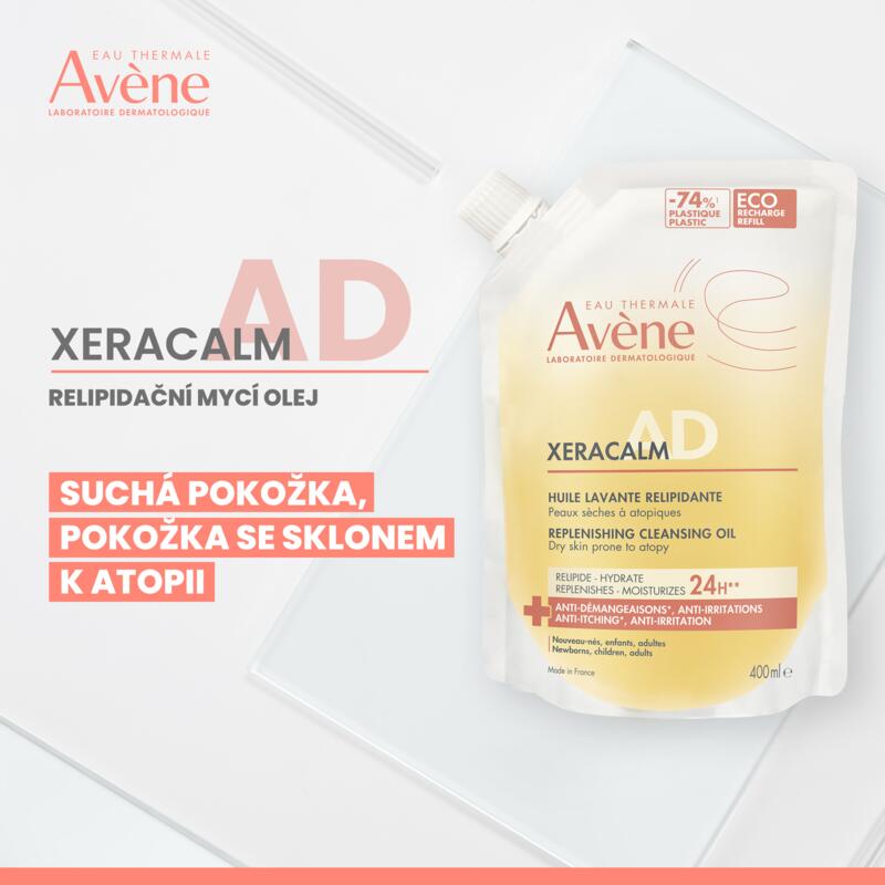 XERACALM AD – Relipidační mycí olej pro suchou pokožku se sklonem k atopii
