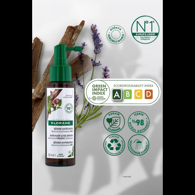 Kinin ve ORGANİK Aşk Çiçeği özleri içerikli Serum