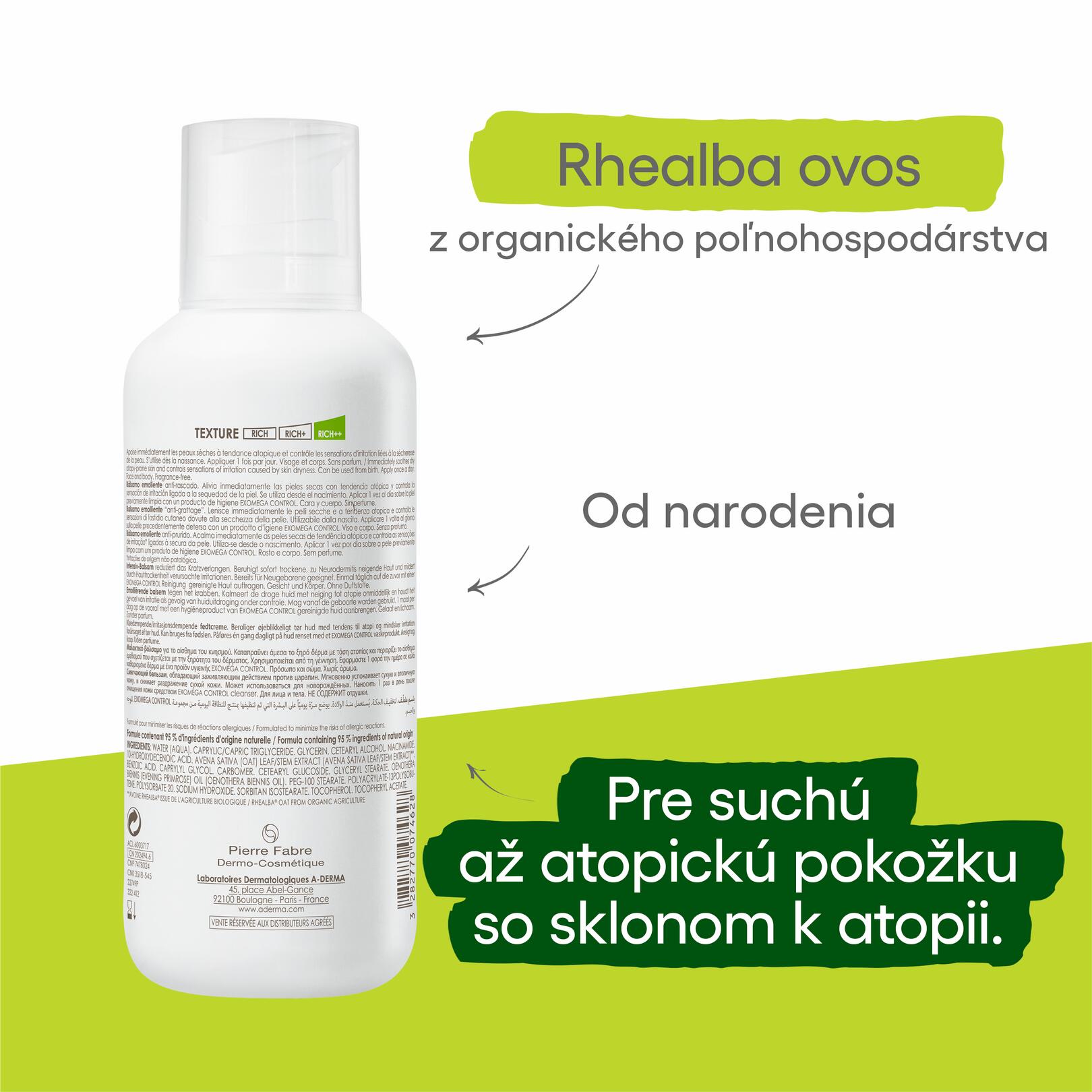 Emolienční balzám proti škrábání