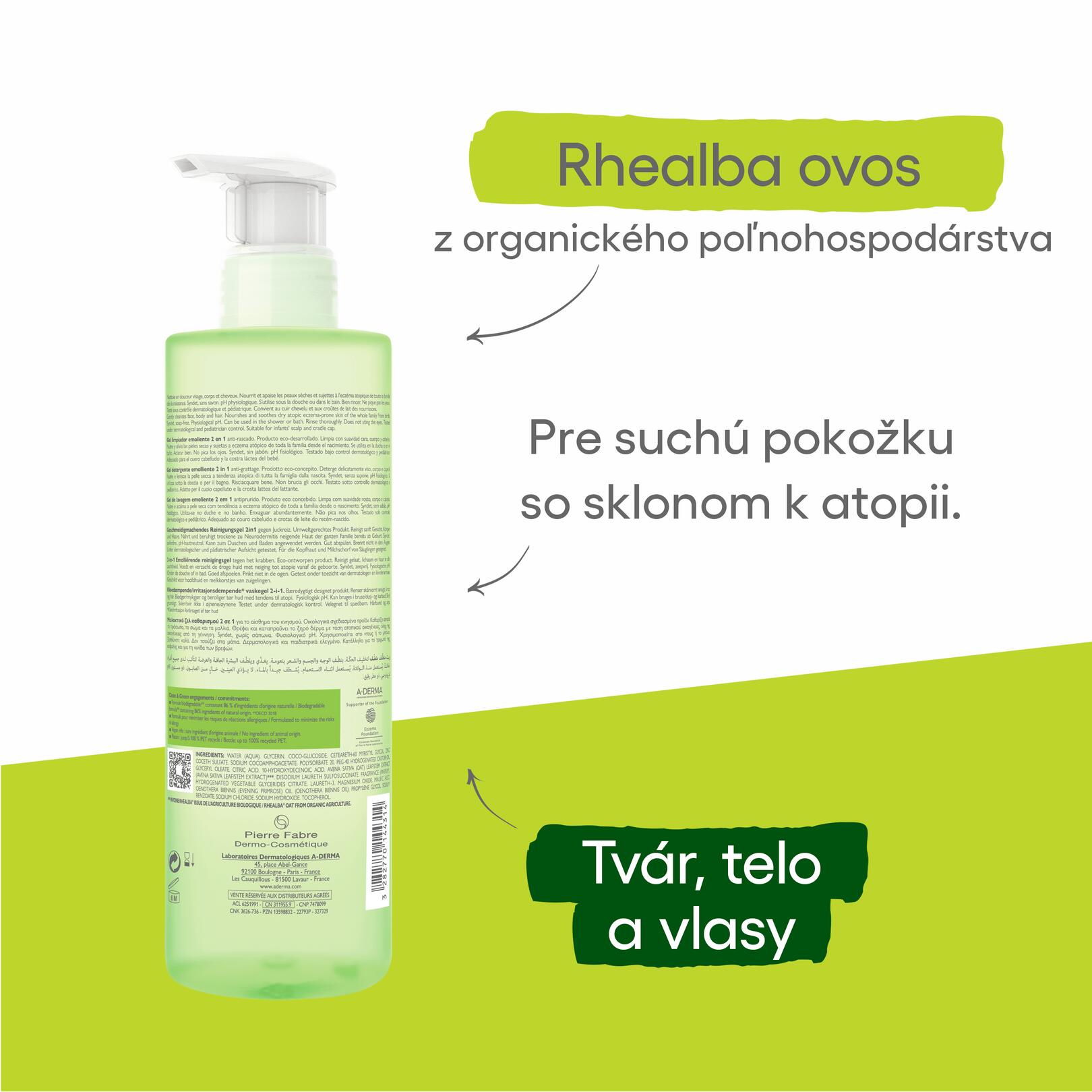 Zvláčňující Mycí gel 2 v 1 - Proti škrábání