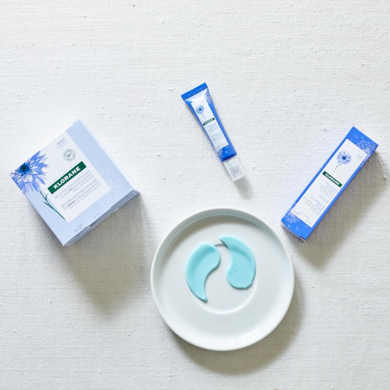 Patchs yeux lissants hydro-gel au Bleuet Bio et à l'Acide Hyaluronique