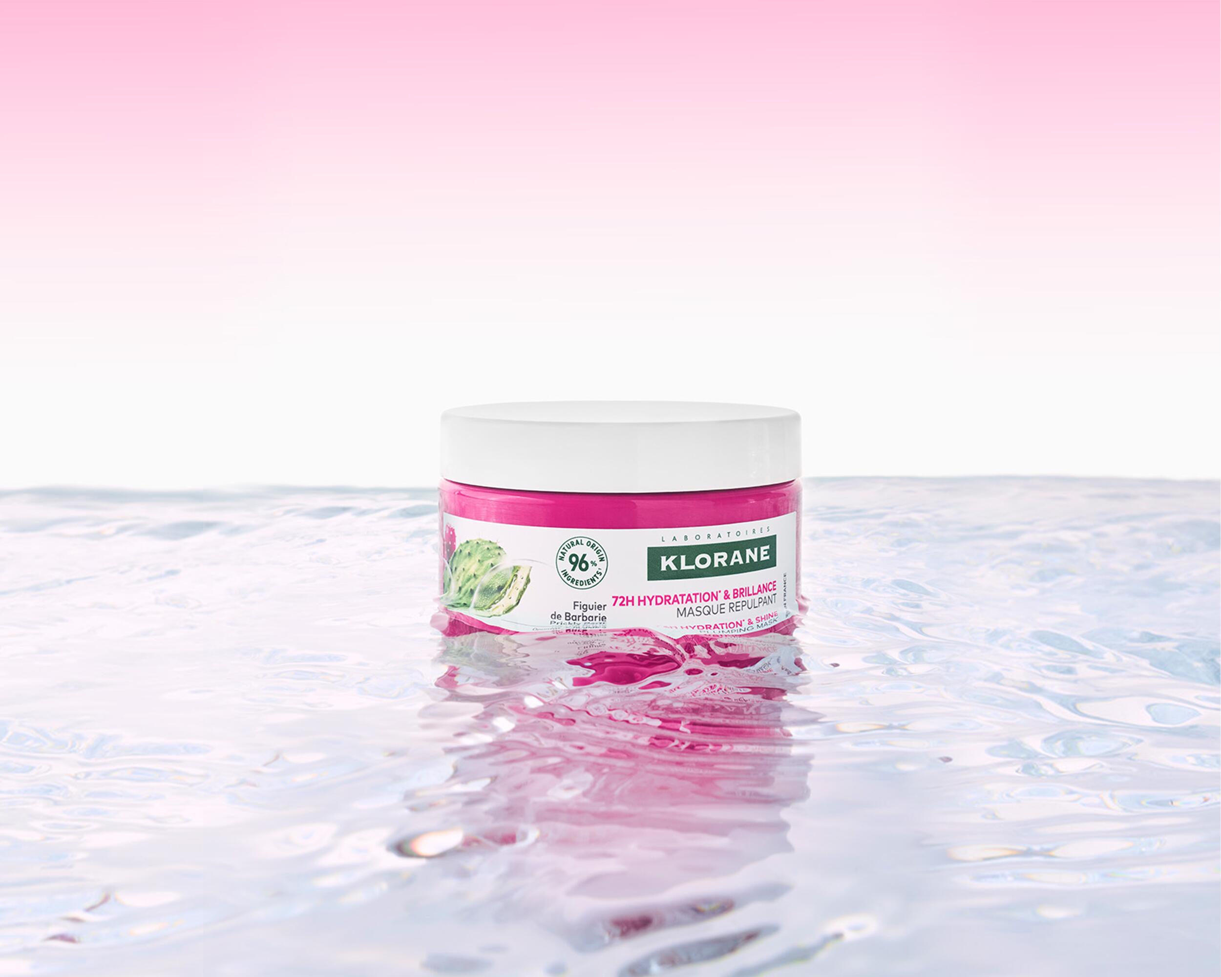 KL_prickly-pear_haircare_mask_website_picture_photo_lifestyle-packshot-on-water_pink-background_2500x2000_5-4_ores_2024-jpg