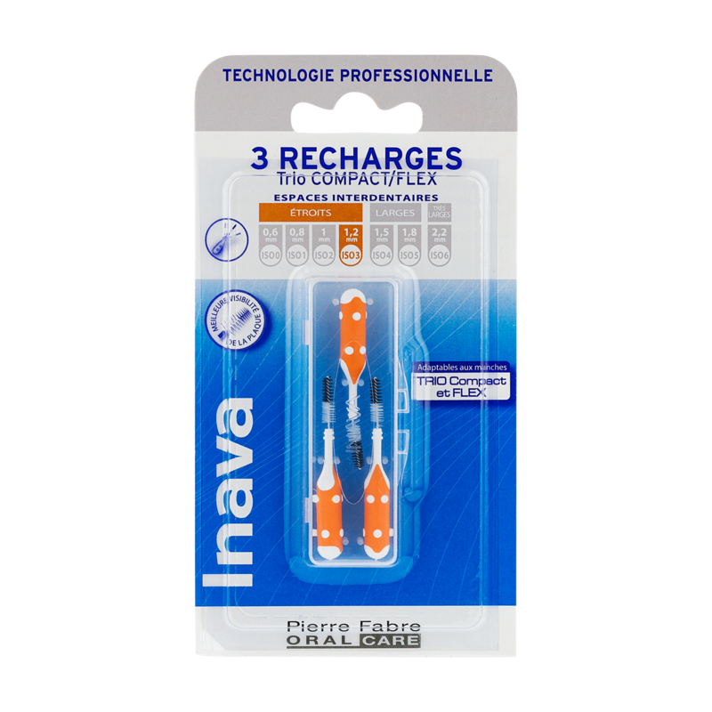 Inava Recharge orange (ISO 3) - brossette interdentaire