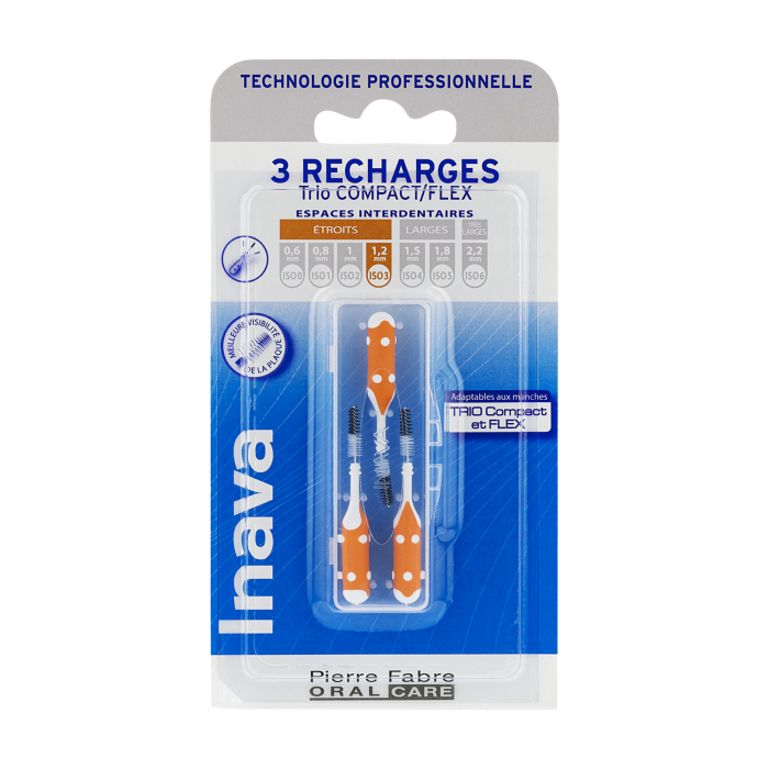 Inava Recharge orange (ISO 3) - brossette interdentaire