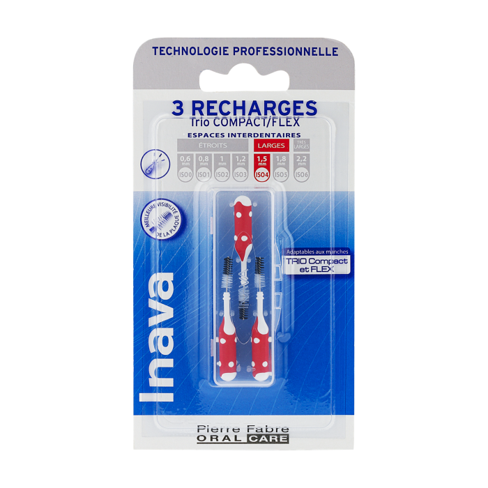 Inava Recharge rouge (ISO 4) - brossette interdentaire