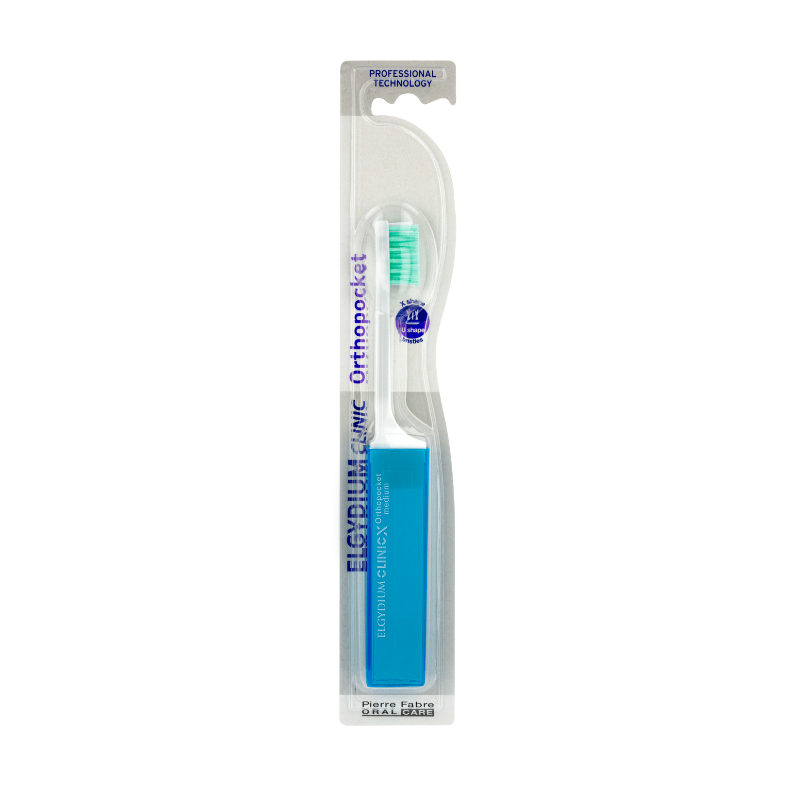 ELGYDIUM Clinic Orthopocket - Сгъваема джобна четка за зъби