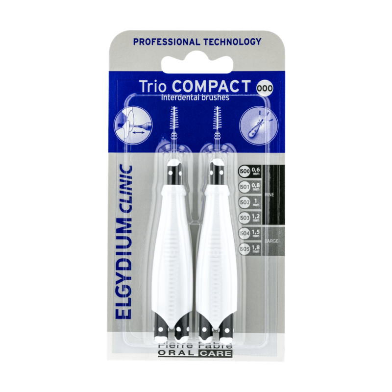 ELGYDIUM CLINIC Trio Compact Preto (ISO 0/0/0) – Escovilhões