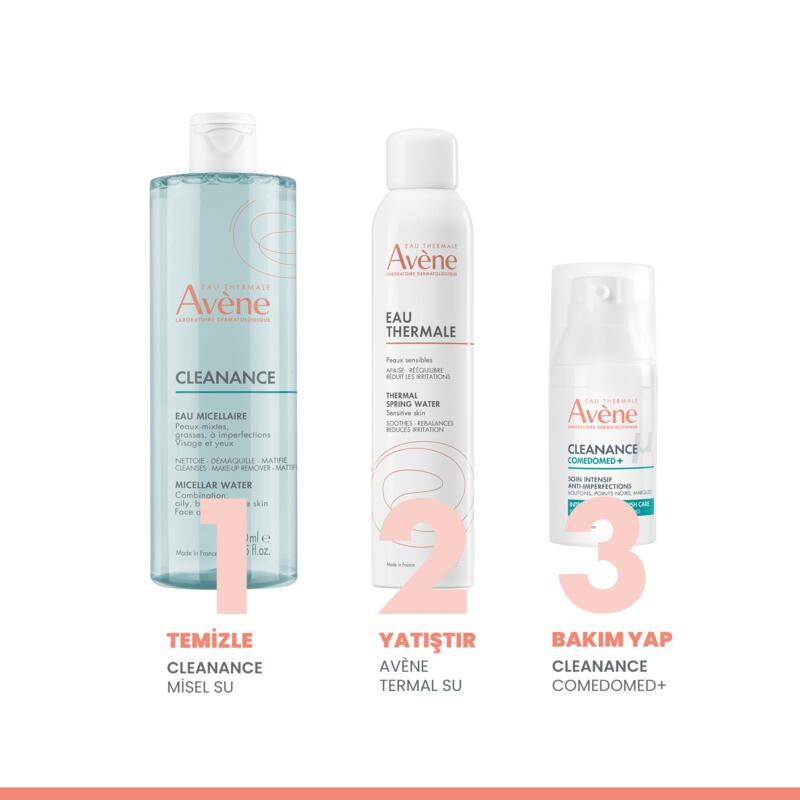 Cleanance Karma ve Akneye Eğilimli Ciltler için Glutamik Asit İçeren Misel Su 