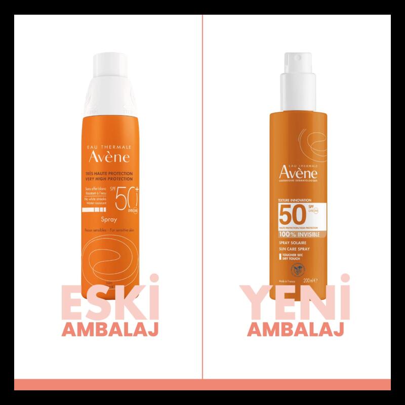 Sprey Güneş Kremi SPF 50+ Vücut için Yüksek Koruma Sağlayan Nemlendirici Güneş Kremi 200 ml