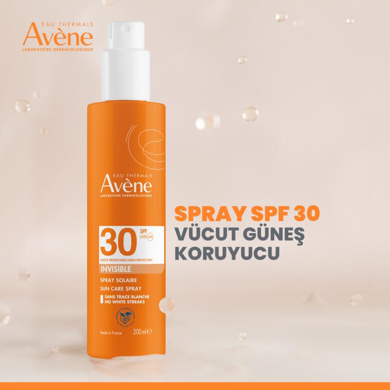 Sprey Güneş Kremi SPF 30 Vücut için Yüksek Koruma Sağlayan Nemlendirici Güneş Bakımı 200 ml