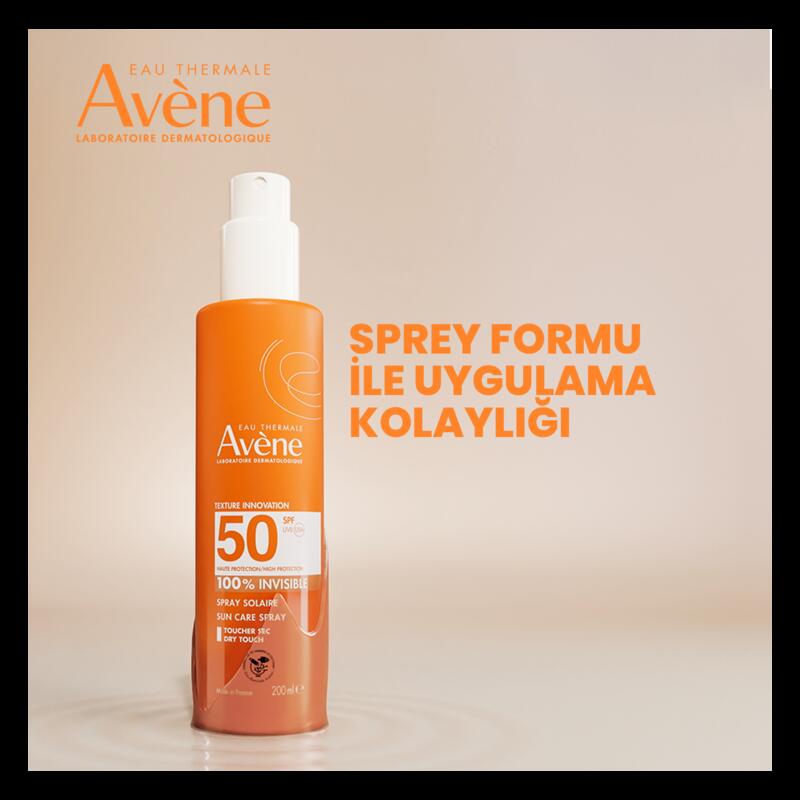 Sprey Güneş Kremi SPF 50+ Vücut için Yüksek Koruma Sağlayan Nemlendirici Güneş Kremi 200 ml