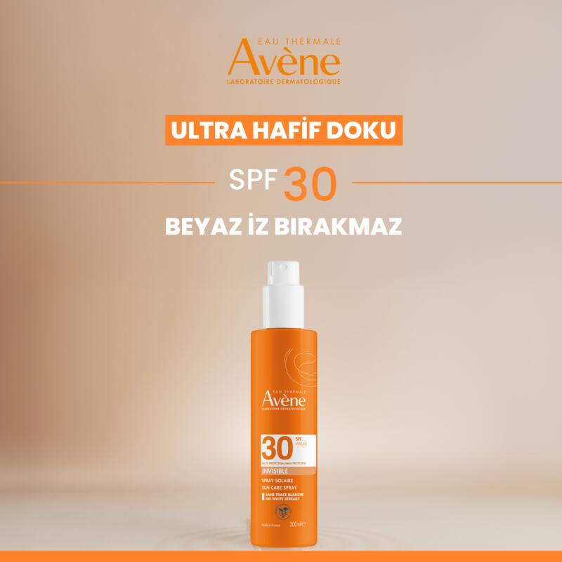 Sprey Güneş Kremi SPF 30 Vücut için Yüksek Koruma Sağlayan Nemlendirici Güneş Bakımı 200 ml