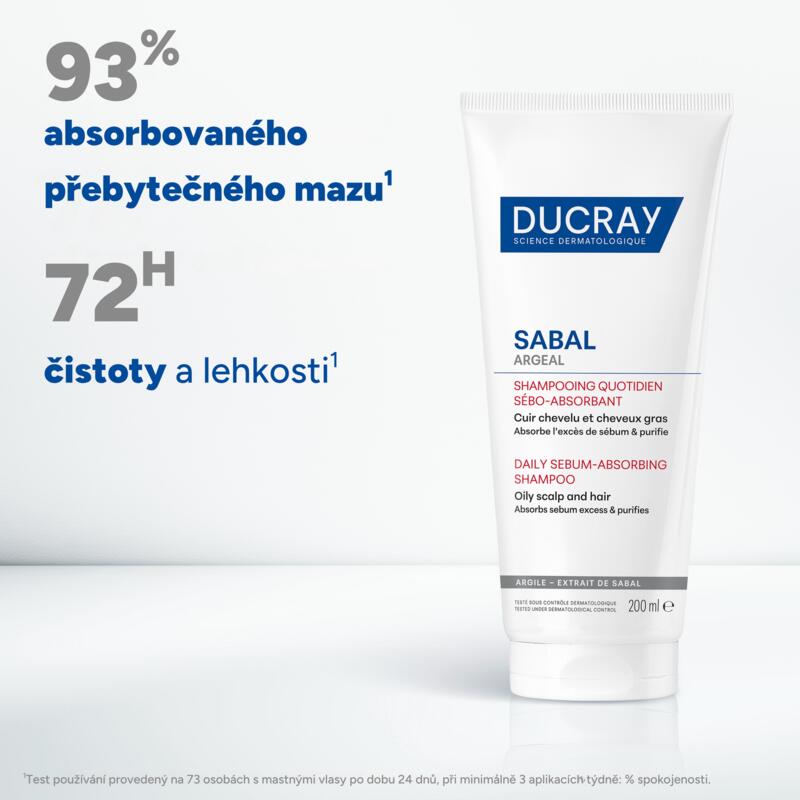 SABAL ARGEAL Šampon absorbující kožní maz pro každodenní použití