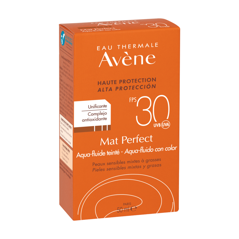 Mat Perfect Aqua-fluido con color SPF 30