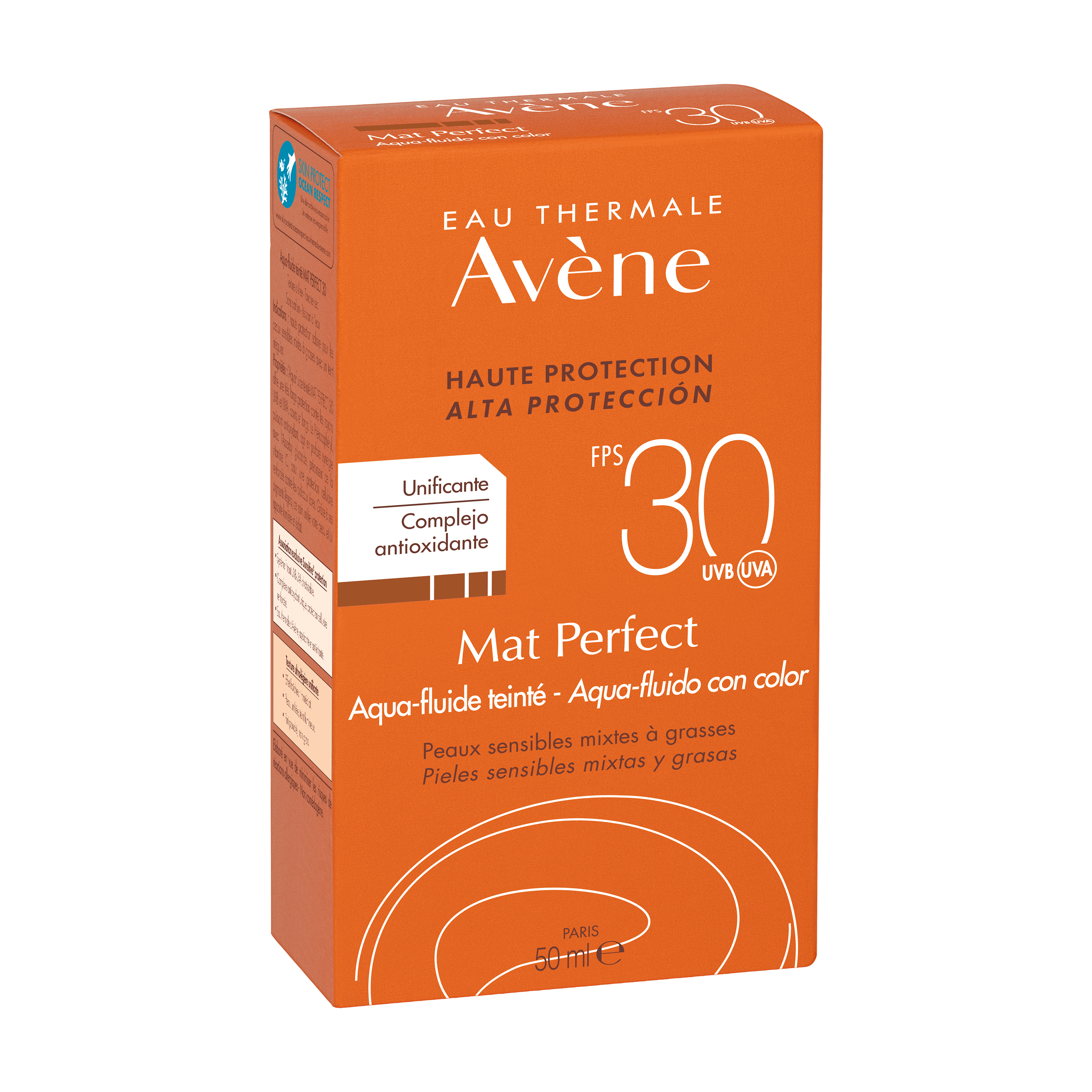 Mat Perfect Aqua-fluido con color SPF 30 