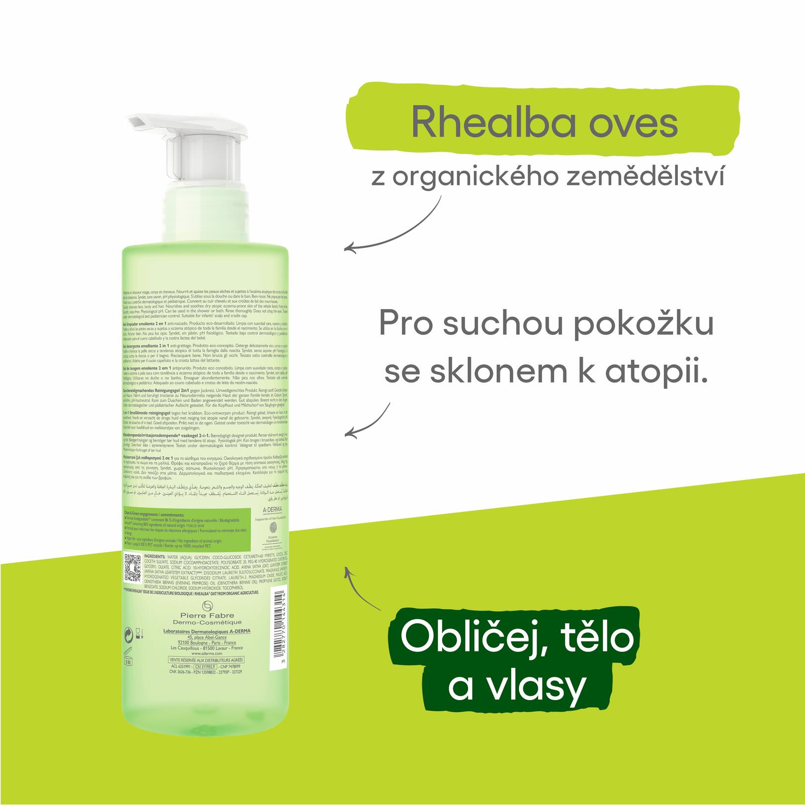 Zvláčňující Mycí gel 2 v 1 - Proti škrábání