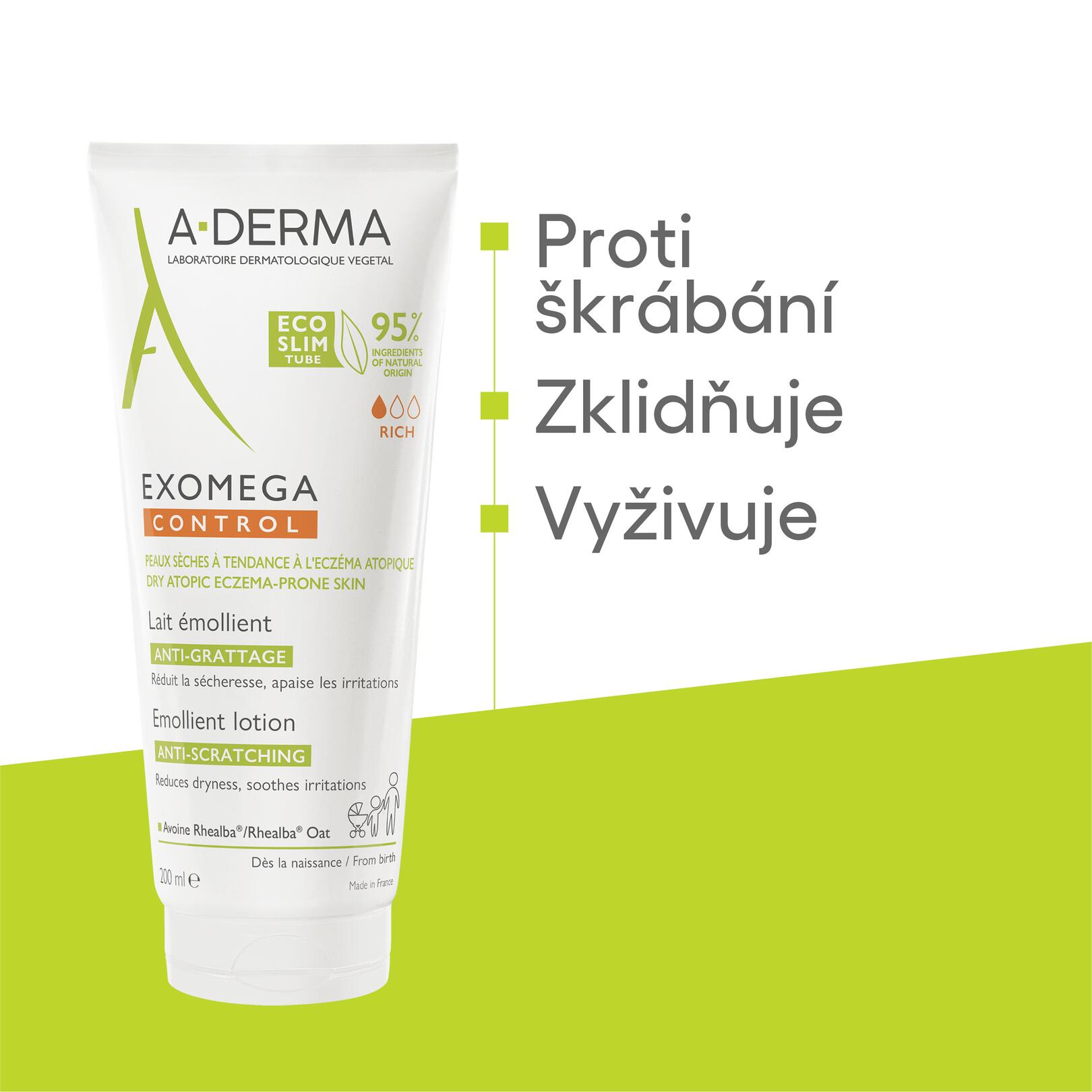 Emolienční mléko proti škrábání