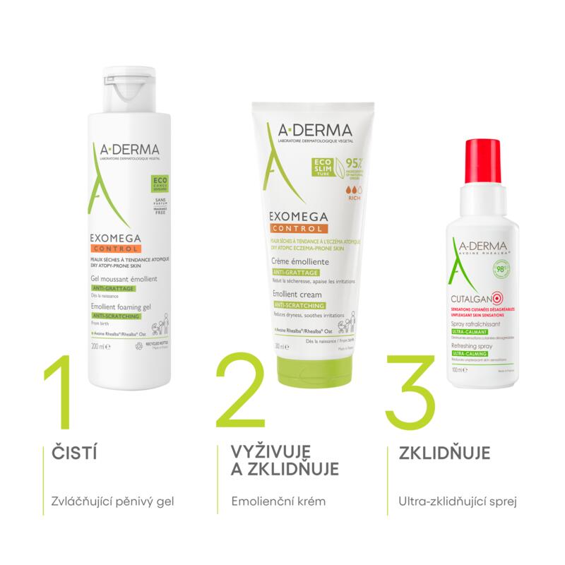 Zvláčňujúci penivý gél pre suchú a atopickú pokožku