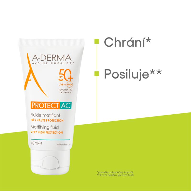 PROTECT AC Zmatňující fluid SPF 50+ na obličej