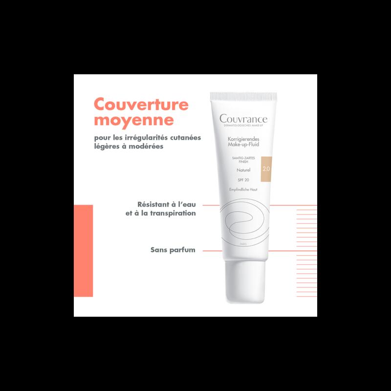 Fond de teint correcteur fluide Naturel