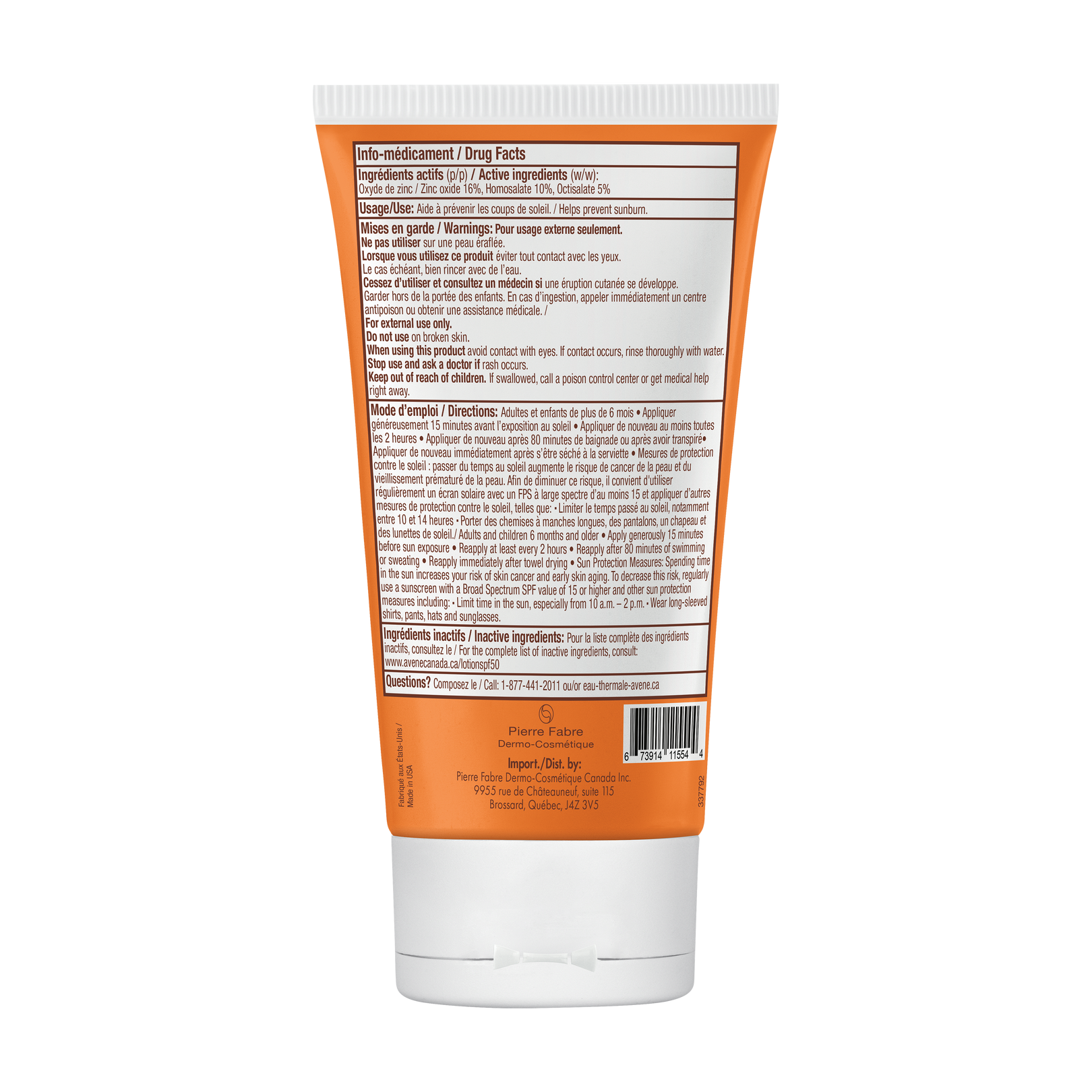 Lait Visage & Corps Haute Protection solaire FPS 50