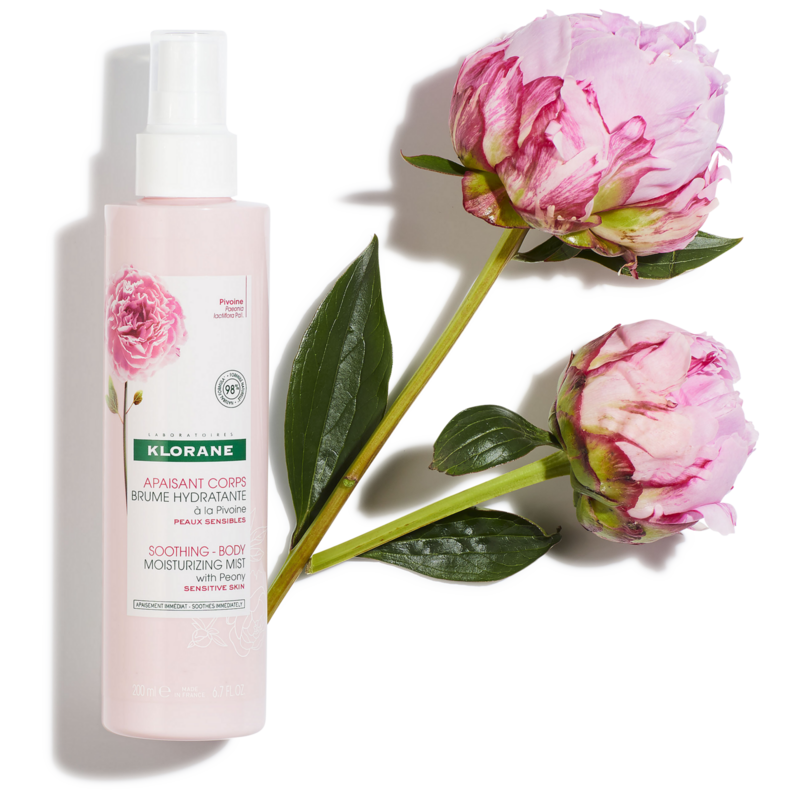 Feuchtigkeitsspray mit Pfingstrose