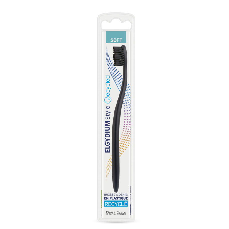 ELGYDIUM Style Reciclada - Escova de dentes de plástico reciclado