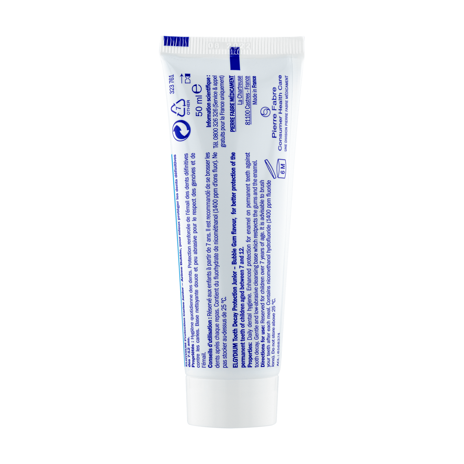 ELGYDIUM JUNIOR Гелообразна паста за зъби за деца от 7 до 12 години с вкус на дъвка